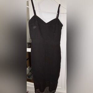 Express Black Strapless Dress